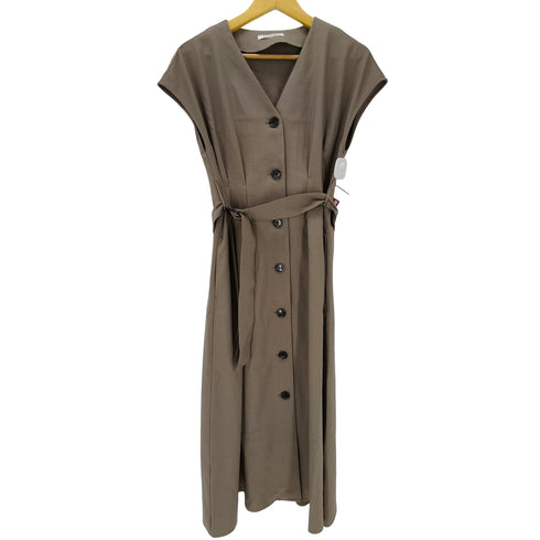 ルクールブラン le.coeur blanc リネンライクフロントボタンワンピース レディース JPN:36